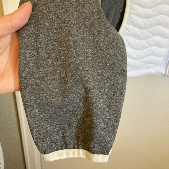 🌞Outdoor Ventures White Puffer with Gray Long Sleeve Lightweight Jacket #O - Picture 6 of 10